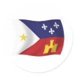 Acadiana Flag Sticker