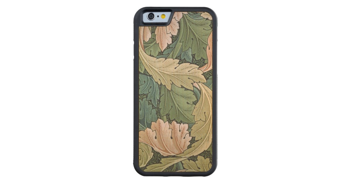 Acanthus Wallpaper Design 1875 Carved Maple Iphone 6