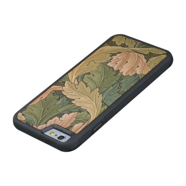 'Acanthus' wallpaper design, 1875 Carved® Maple iPhone 6 Bumper Case-4