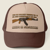 Accept no Substitutes Trucker Hat by ruderetro Accept no Substitutes Trucker Hat