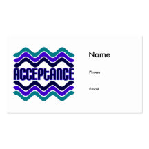 Acceptance Business Card Templates