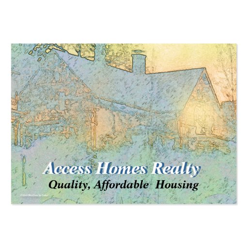 Access Homes Realty Business Card (front side)