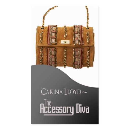 Accessory Diva: Jewelry Fashion Seller Business Card