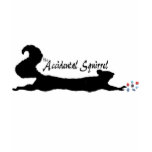 Accidental Squirrel Logo - Black Tshirt