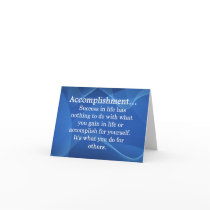 Accomplish cards