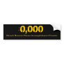 Accomplishment Counter Bumper Sticker