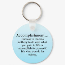 Accomplishment keychains