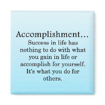 Accomplishment magnets