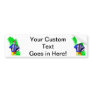 Accordian Player Blue Suit Graphic Bumper Sticker