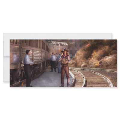 Accordian - The guy and the Squeeze Box Custom Rack Card by suburbanscenes