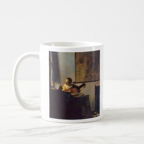 According to the player by Johannes Vermeer Coffee Mugs