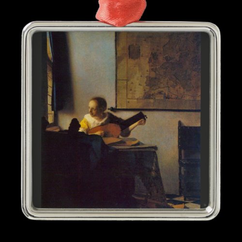 According to the player by Johannes Vermeer Christmas Ornaments