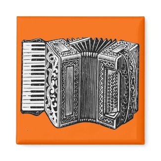 Accordion 2 Inch Square Magnet