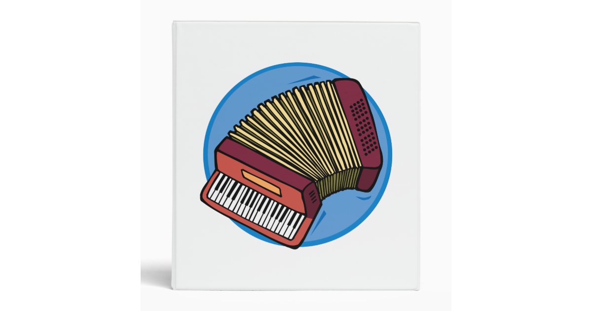 accordion binder Zazzle