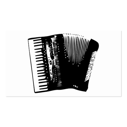 accordion. business card template (front side)