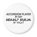 Accordion Deadly Ninja by Night Fridge Magnet