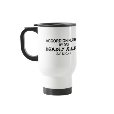 Accordion Deadly Ninja by Night Coffee Mug by poorrichards