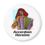 Accordion Heroine Magnet