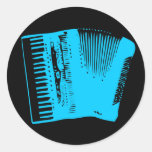 accordion round stickers