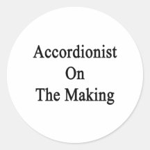 Accordionist On The Making Stickers