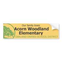 Accorn Woodland Elementary School Bumper Stickers bumper stickers