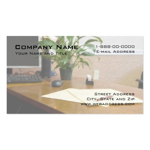 Account Management Services Business Card (front side)