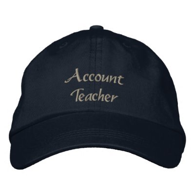 Account Teacher Embroidered Cap Light Stitch Baseball Cap Account Teacher Embroidered Cap Light Stitch Baseball Cap