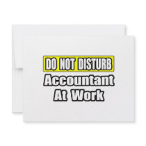 Accountant At Work Announcement