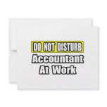 Accountant At Work Announcement