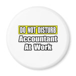 Accountant At Work Fridge Magnets