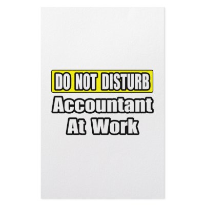 Accountant At Work Customized Stationery by accountantshirts