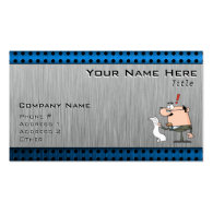 Accountant; Brushed metal-look Business Card Template