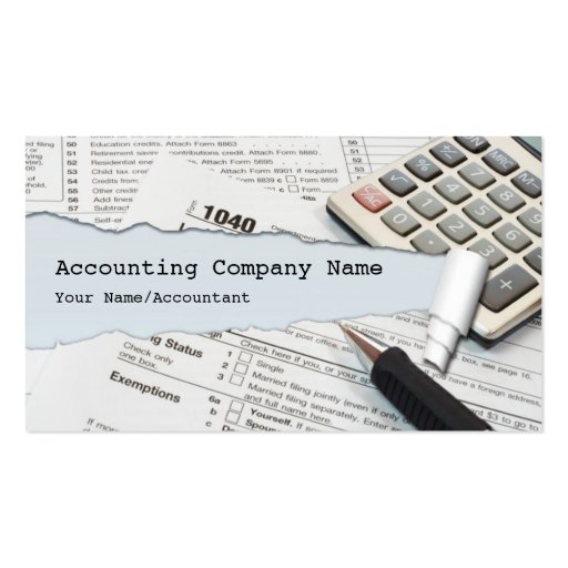 Accountant Business Card (front side)