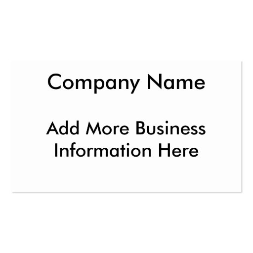 Accountant Business Card (back side)