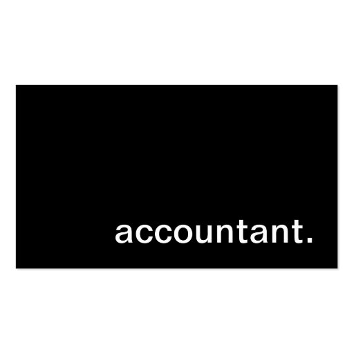 Accountant Business Card