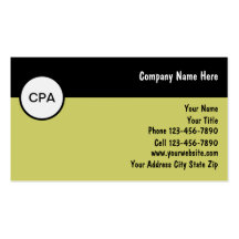 Accountant Business Cards