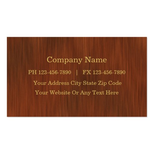 Accountant Business Cards (back side)