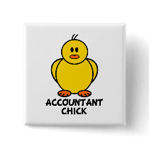 Accountant Chick Button