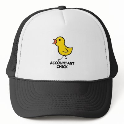 Accountant Chick Hats by chicktshirts8