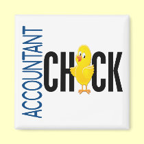 Accountant Chick magnets