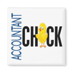 Accountant Chick Refrigerator Magnets