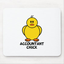 Accountant Chick Mouse Mat