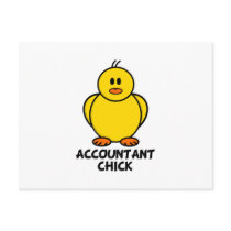 Accountant Chick Post Card