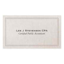 Accountant CPA Business Card