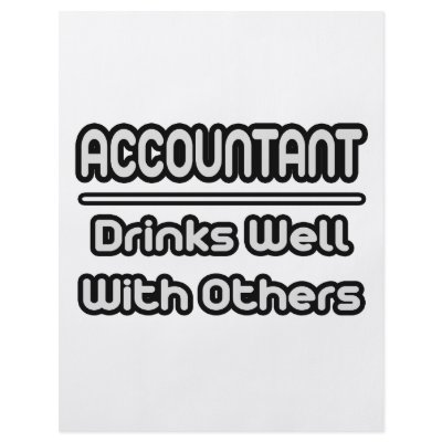 Accountant...Drinks Well With Others Flyers by accountantshirts