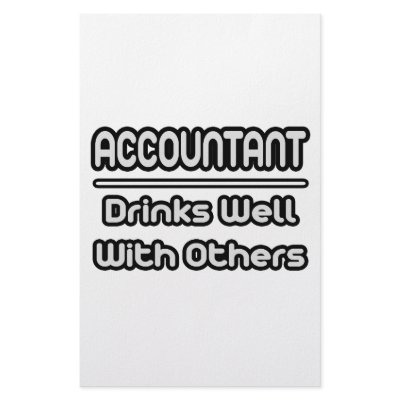 Accountant...Drinks Well With Others Personalized Stationery by accountantshirts
