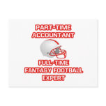 Accountant .. Fantasy Football Expert Postcard