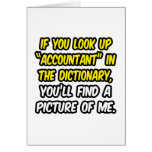 Accountant In Dictionary...My Picture Greeting Cards