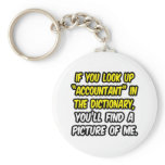 Accountant In Dictionary...My Picture Keychain