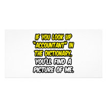 Accountant In Dictionary...My Picture Photo Card